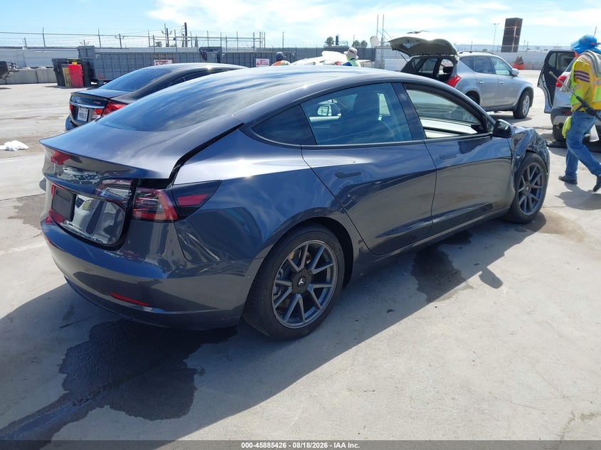 2022 Tesla Model 3 VIN 5YJ3E1EA6NF349081 IAAI salvage auction — RIGHT FRONT, Wait Title, sold $12,000 on 2026-09-16 (photo 4)