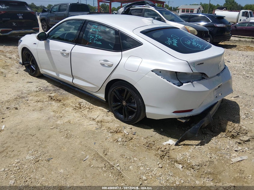 2026 Acura Integra VIN 19UDE4H37TA013305 IAAI salvage auction — REAR END, Salvage Title, sold $12,700 on 2026-09-26 (photo 3)