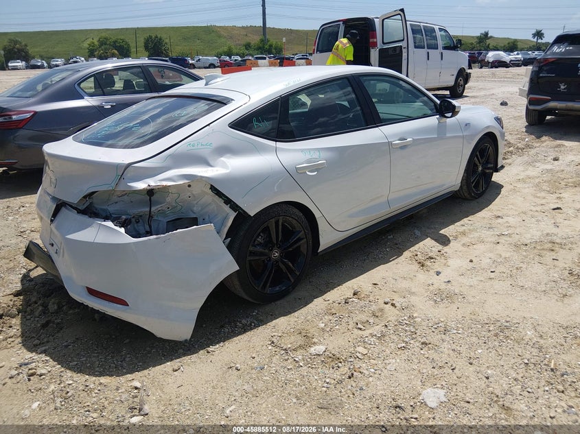 2026 Acura Integra VIN 19UDE4H37TA013305 IAAI salvage auction — REAR END, Salvage Title, sold $12,700 on 2026-09-26 (photo 4)