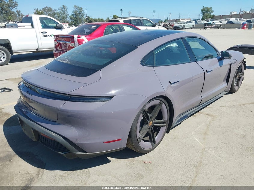 2025 Porsche Taycan VIN WP0AA2Y11SSA08662 IAAI salvage auction — FRONT END, Wait Title, sold $42,300 on 2026-10-07 (photo 4)