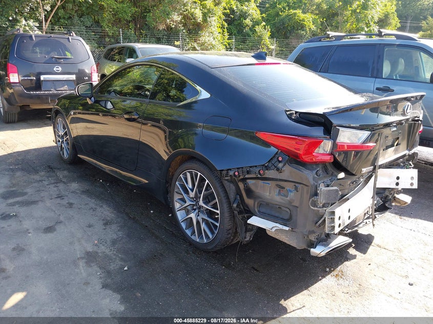 2017 Lexus Rc VIN JTHHA5BC2H5005007 IAAI salvage auction — REAR END, Salvage (North Carolina), sold $9,075 on 2026-09-03 (photo 3)