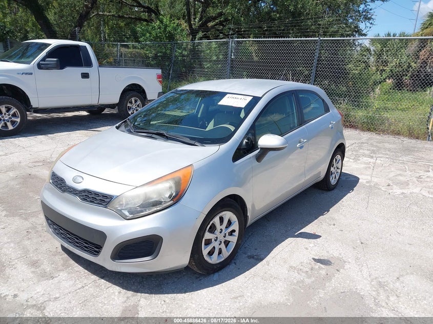 2013 Kia Rio VIN KNADN5A30D6239752 IAAI salvage auction — RIGHT FRONT, Salvage (Arizona), sold $750 on 2026-09-08 (photo 2)