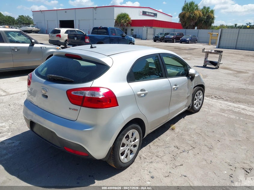 2013 Kia Rio VIN KNADN5A30D6239752 IAAI salvage auction — RIGHT FRONT, Salvage (Arizona), sold $750 on 2026-09-08 (photo 4)
