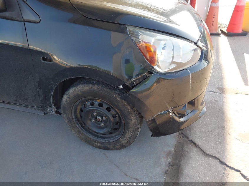 2015 Mitsubishi Mirage VIN ML32A3HJ2FH008859 IAAI salvage auction — FRONT END, Salvage (Arizona), sold $1,175 on 2026-09-05 (photo 6)