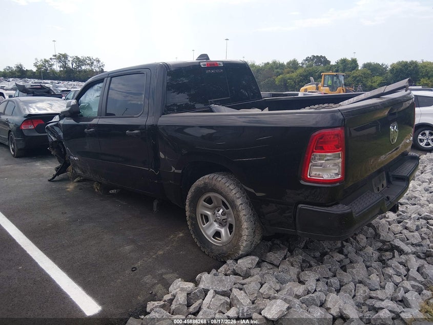 2019 Ram 1500 VIN 1C6SRFGT9KN651271 IAAI salvage auction — FRONT END, Salvage (Tennessee), sold $5,100 on 2026-09-11 (photo 3)