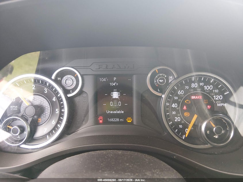 2019 Ram 1500 VIN 1C6SRFGT9KN651271 IAAI salvage auction — FRONT END, Salvage (Tennessee), sold $5,100 on 2026-09-11 (photo 7)