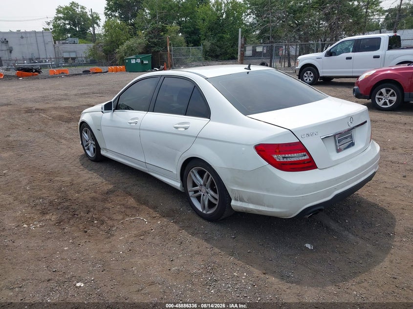 2014 Mercedes-benz C class VIN WDDGF4HB9EA950259 IAAI salvage auction — FRONT END, Clear (New Jersey), sold $1,625 on 2026-08-17 (photo 3)