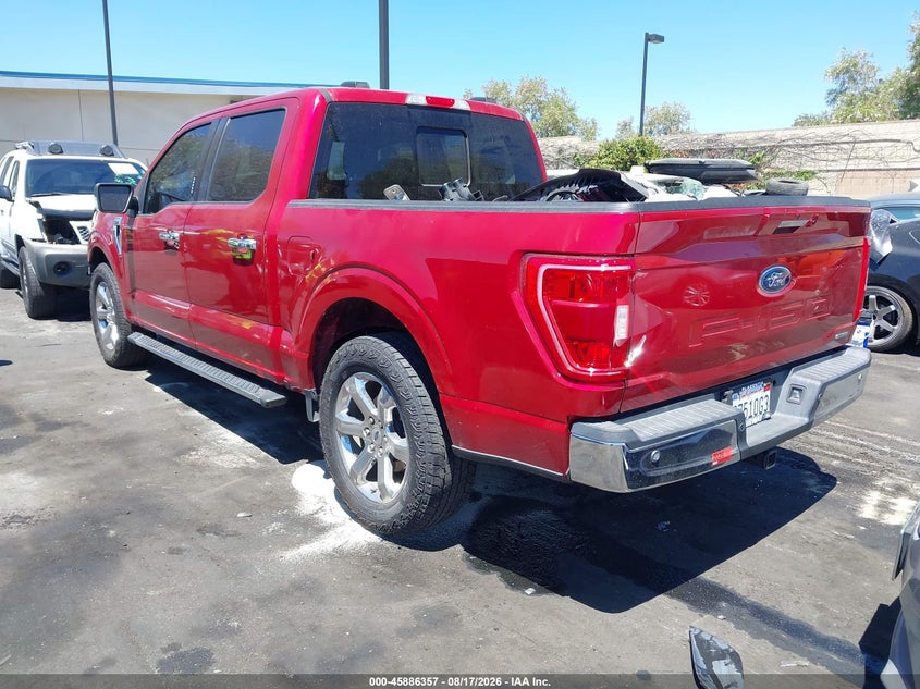 2021 Ford F-150 VIN 1FTEW1CP6MKE17880 IAAI salvage auction — RIGHT FRONT, Salvage Certificate (California), sold $10,400 on 2026-08-20 (photo 3)