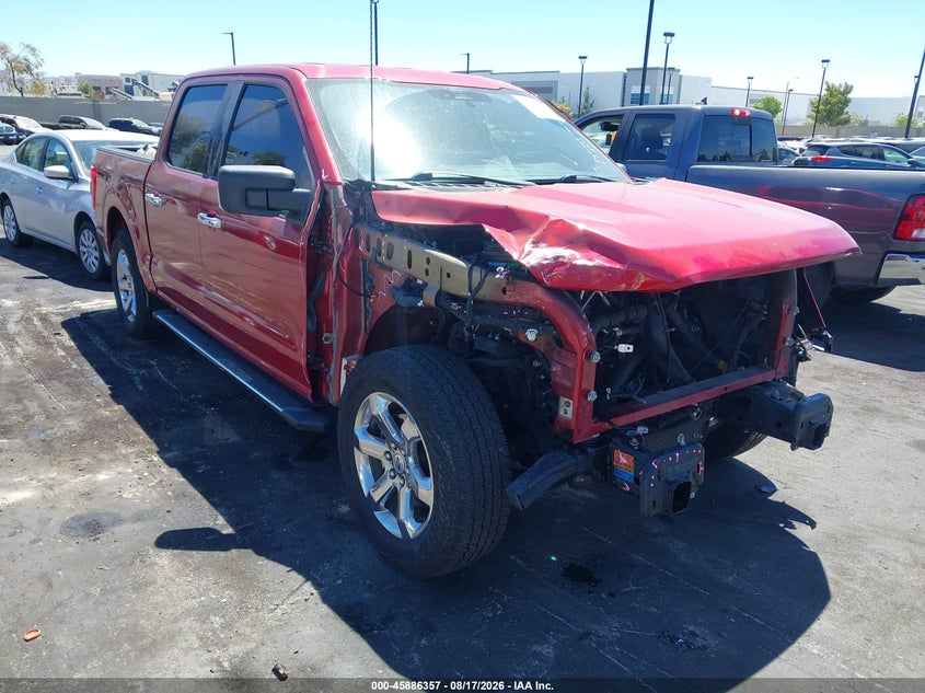 2021 Ford F-150 VIN 1FTEW1CP6MKE17880 IAAI salvage auction — RIGHT FRONT, Salvage Certificate (California), sold $10,400 on 2026-08-20 (photo 6)