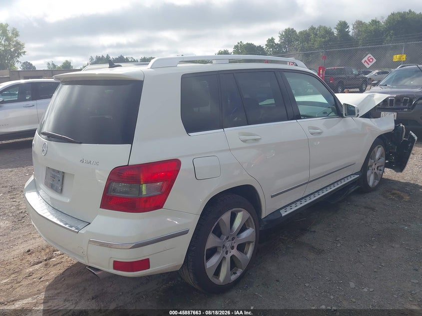 2010 Mercedes-benz Glk-klasse VIN WDCGG8HB1AF299554 IAAI salvage auction — FRONT END, Mv-907A (New York), sold $825 on 2026-08-27 (photo 4)