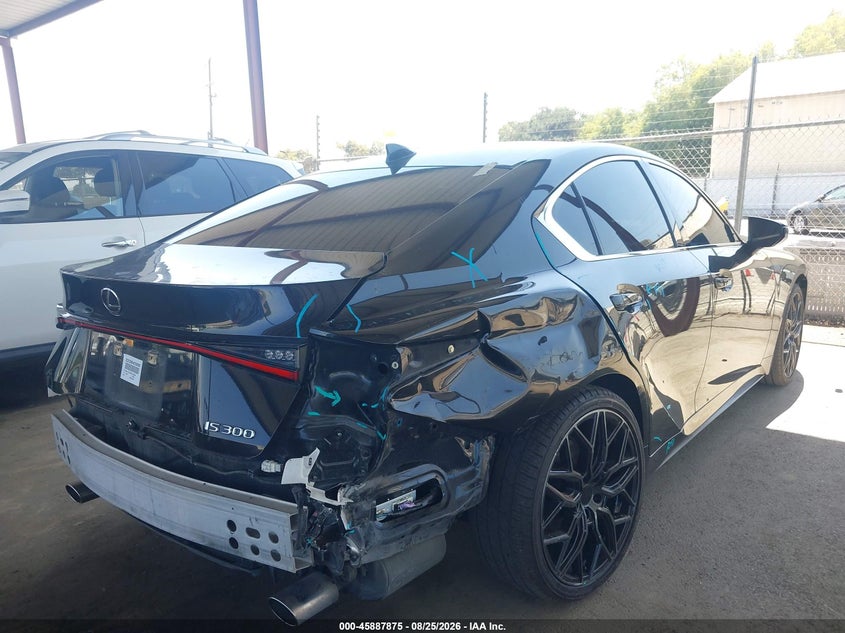 2022 Lexus Is VIN JTHAA1D27N5120406 IAAI salvage auction — REAR END, Wait Title, sold $13,000 on 2026-10-13 (photo 4)