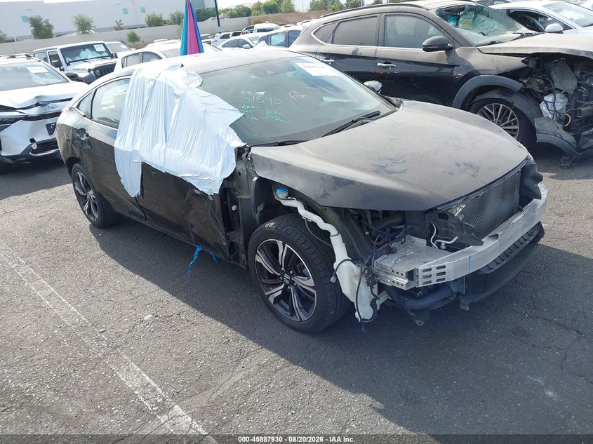 2016 Honda Civic VIN 2HGFC1F93GH641311 IAAI salvage auction — REAR END, Salvage Title, sold $3,650 on 2026-08-26 (photo 1)