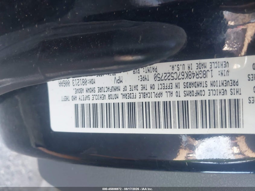 2007 Jeep Grand cherokee VIN 1J8GR48K67C522750 IAAI salvage auction — NORMAL WEAR, Clear (Colorado), sold $175 on 2026-09-09 (photo 9)