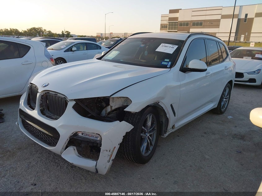 2019 BMW X3 VIN 5UXTR7C52KLF27205 IAAI salvage auction — FRONT END, Original (Texas), sold $525 on 2026-10-05 (photo 2)