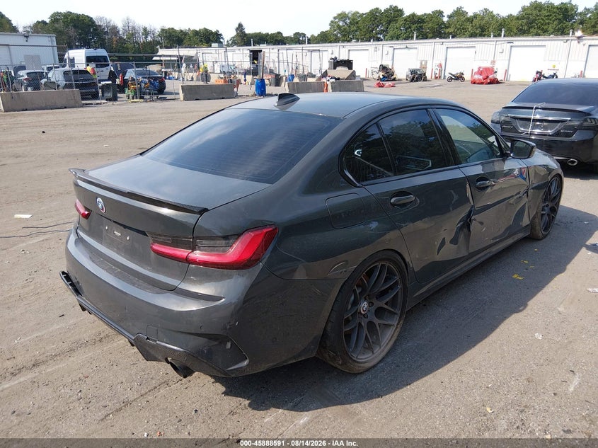 2020 BMW 3er VIN WBA5U7C08LFH43070 IAAI salvage auction — REAR END, Salvage Title, sold $10,700 on 2026-10-16 (photo 4)
