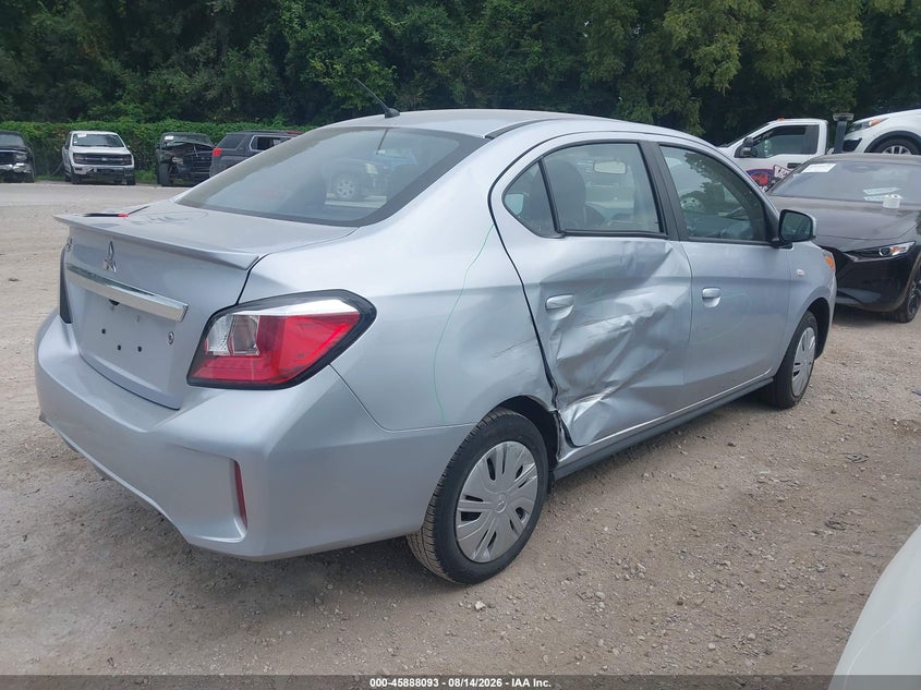 2024 Mitsubishi Mirage VIN ML32FUFJ5RHF16499 IAAI salvage auction — FRONT END, Enterprise Vehicles Clear Only (South Carolina), sold $6,100 on 2026-08-23 (photo 4)