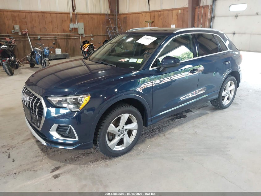 2020 Audi Q3 VIN WA1AECF36L1108785 IAAI salvage auction — REAR END, Wait Title, sold $8,500 on 2026-09-27 (photo 2)