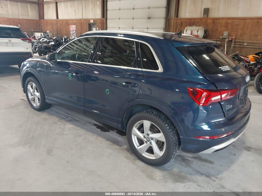2020 Audi Q3 VIN WA1AECF36L1108785 IAAI salvage auction — REAR END, Wait Title, sold $8,500 on 2026-09-27 (photo 3)