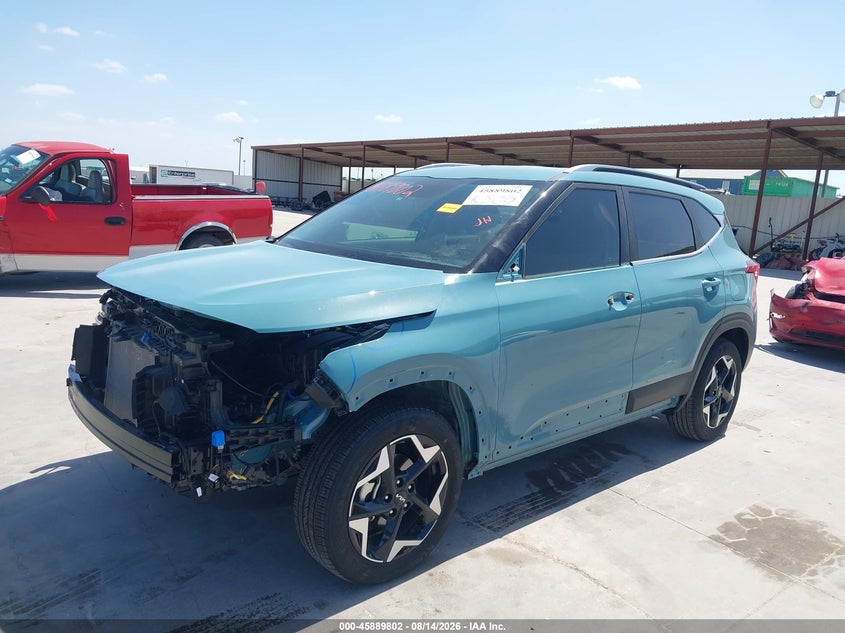 2025 Kia Seltos VIN KNDER2AA0S7771616 IAAI salvage auction — FRONT END, Original (Texas), sold $7,700 on 2026-09-28 (photo 2)