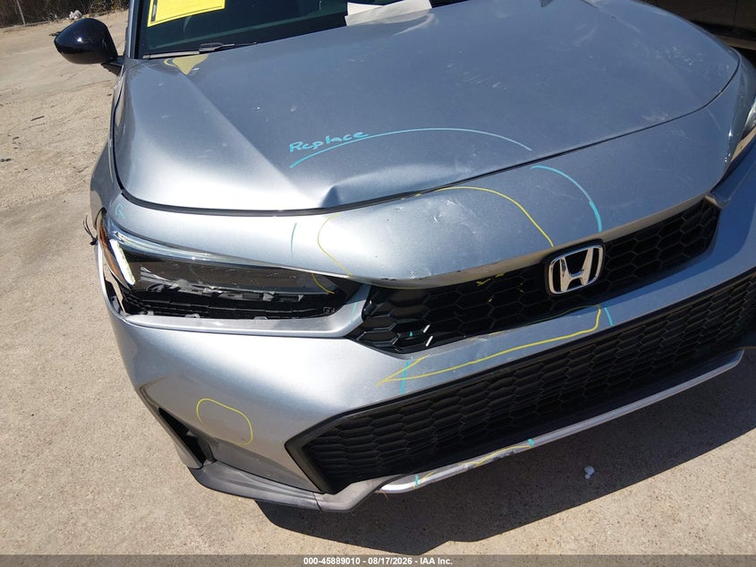 2026 Honda Civic VIN 2HGFE4F89TH336747 IAAI salvage auction — FRONT END, Enterprise Vehicles Clear Only (Oklahoma), sold $23,150 on 2026-08-24 (photo 6)