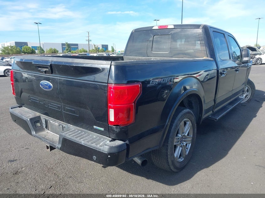 2019 Ford F-150 VIN 1FTFW1E49KFA12657 IAAI salvage auction — RIGHT FRONT, Salvage Certificate (California), sold $7,025 on 2026-09-04 (photo 4)