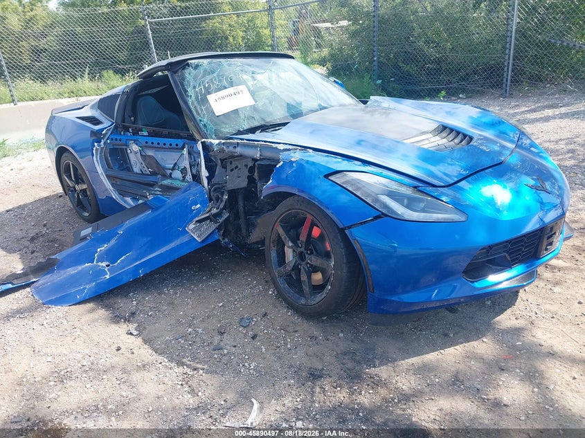 2014 Chevrolet Corvette VIN 1G1YC2D75E5110526 — IAAI salvage auction photo