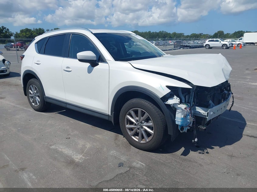 2023 Mazda Cx-5 VIN JM3KFBCM2P0194663 IAAI salvage auction — FRONT END, Rebuildable (Florida), sold $7,600 on 2026-09-21 (photo 1)