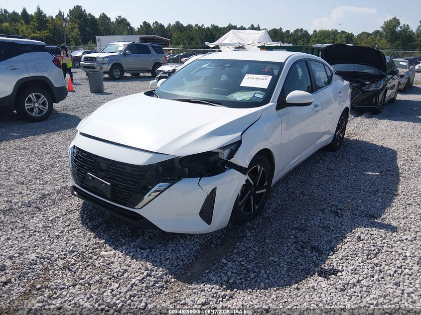 2025 Nissan Sentra VIN 3N1AB8CV9SY248571 IAAI salvage auction — FRONT END, Enterprise Vehicles Clear Only (Texas), sold $9,975 on 2026-08-19 (photo 2)