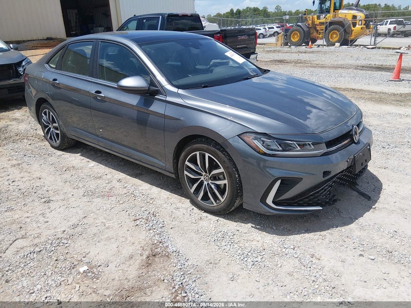 2025 Volkswagen Jetta VIN 3VW7X7BU4SM061206 IAAI salvage auction — FRONT END, Enterprise Vehicles Clear Only (Texas), sold $10,800 on 2026-09-02 (photo 1)