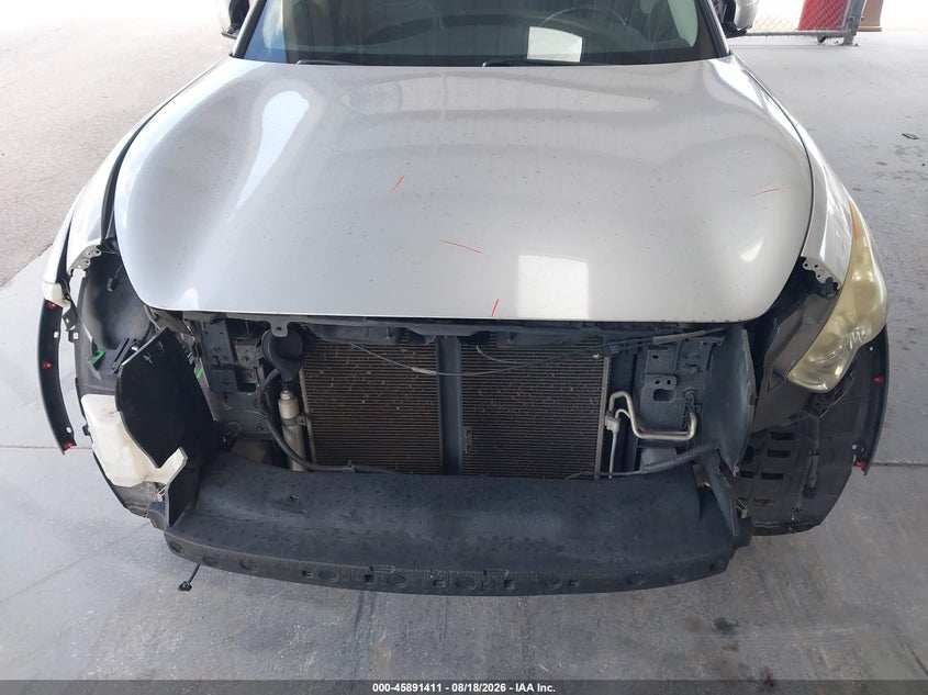 2013 Infiniti Fx VIN JN8CS1MU4DM141814 IAAI salvage auction — FRONT END, Rebuildable (Florida), sold $775 on 2026-08-23 (photo 6)
