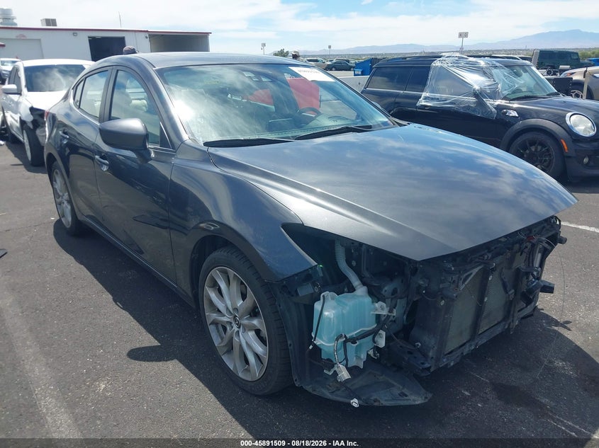 2014 Mazda 3 VIN JM1BM1W35E1208638 IAAI salvage auction — FRONT END, Wait Title, sold $2,250 on 2026-09-24 (photo 1)