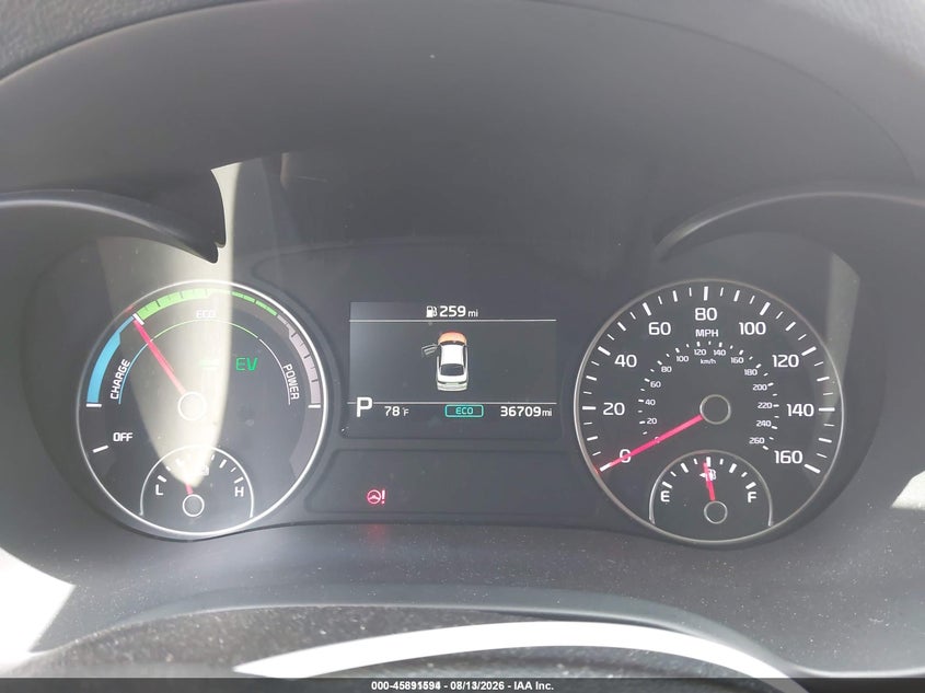 2020 Kia Optima hybrid VIN KNAGU4LE5L5045425 IAAI salvage auction — REPOSSESSION, Clear - Dealer Only (California), sold $925 on 2026-08-27 (photo 7)