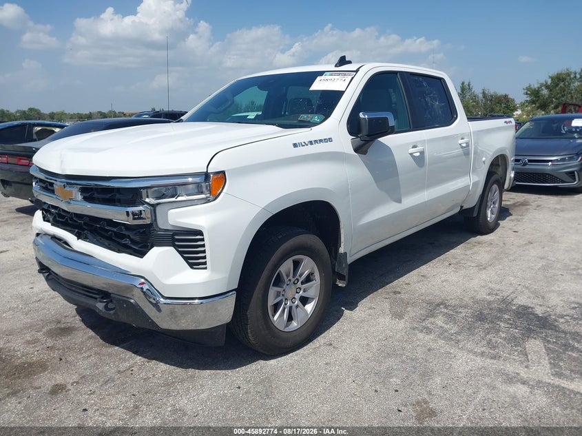 2026 Chevrolet Silverado VIN 2GCUKDED6T1193794 IAAI salvage auction — FRONT END, Enterprise Vehicles Clear Only (Pennsylvania), sold $32,350 on 2026-08-20 (photo 2)