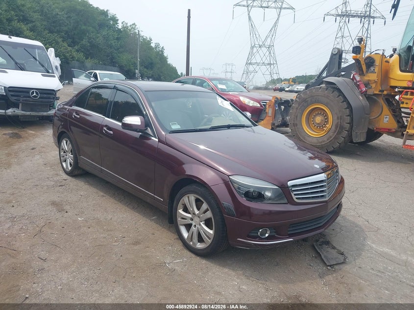 2008 Mercedes-benz C-klasse VIN WDDGF81X48F063396 IAAI salvage auction — NORMAL WEAR, Clear (Pennsylvania), sold $225 on 2026-08-21 (photo 1)