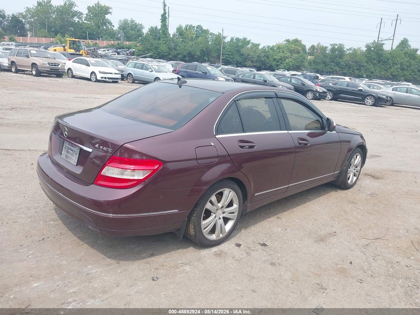 2008 Mercedes-benz C-klasse VIN WDDGF81X48F063396 IAAI salvage auction — NORMAL WEAR, Clear (Pennsylvania), sold $225 on 2026-08-21 (photo 4)
