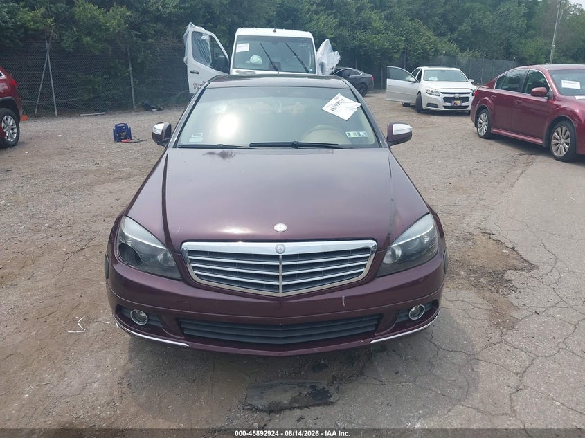 2008 Mercedes-benz C-klasse VIN WDDGF81X48F063396 IAAI salvage auction — NORMAL WEAR, Clear (Pennsylvania), sold $225 on 2026-08-21 (photo 6)