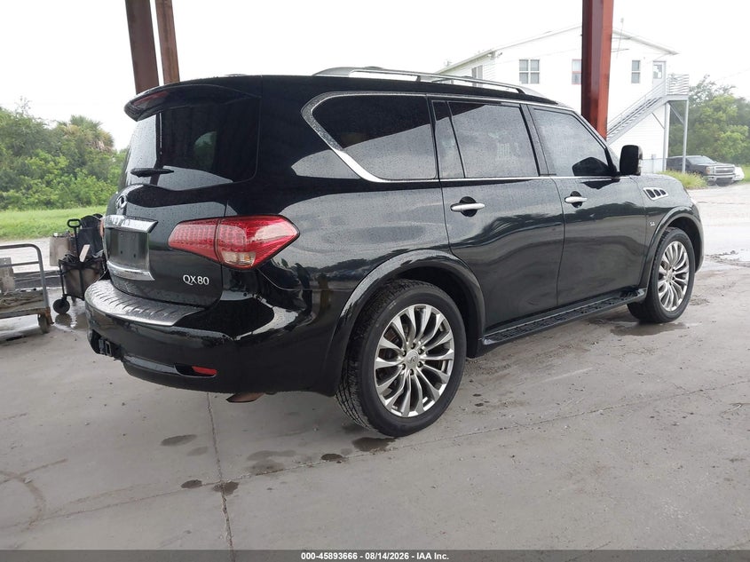 2015 Infiniti Qx80 VIN JN8AZ2NE4F9081488 IAAI salvage auction — NORMAL WEAR, Clear (Florida), sold $2,850 on 2026-09-08 (photo 4)