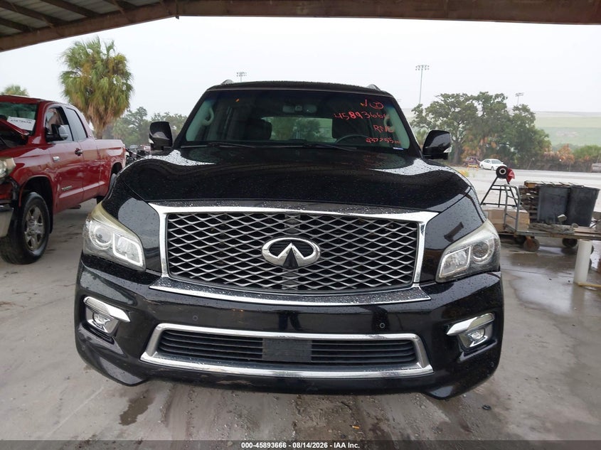 2015 Infiniti Qx80 VIN JN8AZ2NE4F9081488 IAAI salvage auction — NORMAL WEAR, Clear (Florida), sold $2,850 on 2026-09-08 (photo 6)
