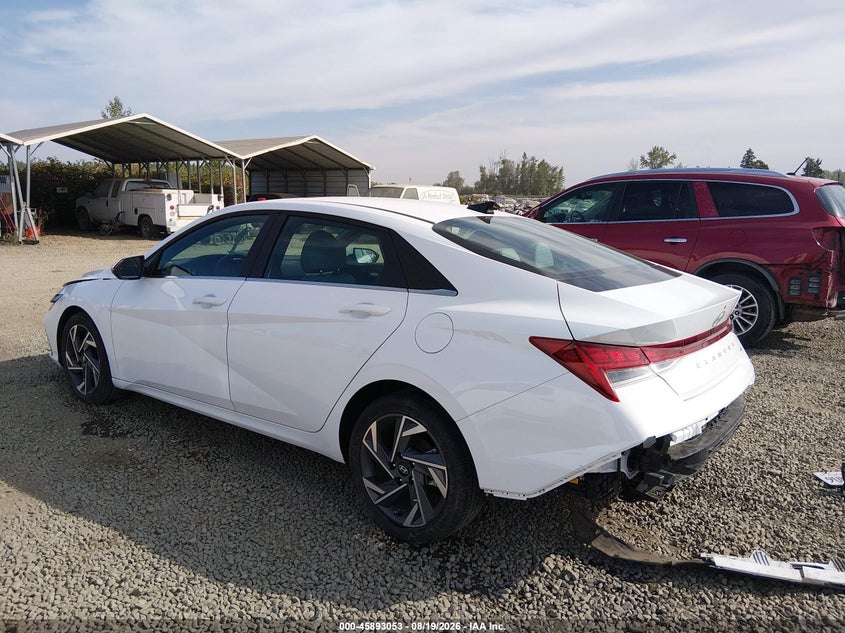 2025 Hyundai Elantra VIN KMHLN4DJ5SU168359 IAAI salvage auction — NORMAL WEAR, Salvage Title, sold $9,200 on 2026-08-22 (photo 3)