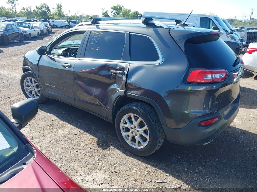 2015 Jeep Cherokee VIN 1C4PJLCSXFW701158 IAAI salvage auction — FRONT & REAR, Wait Title, sold $875 on 2026-09-12 (photo 3)