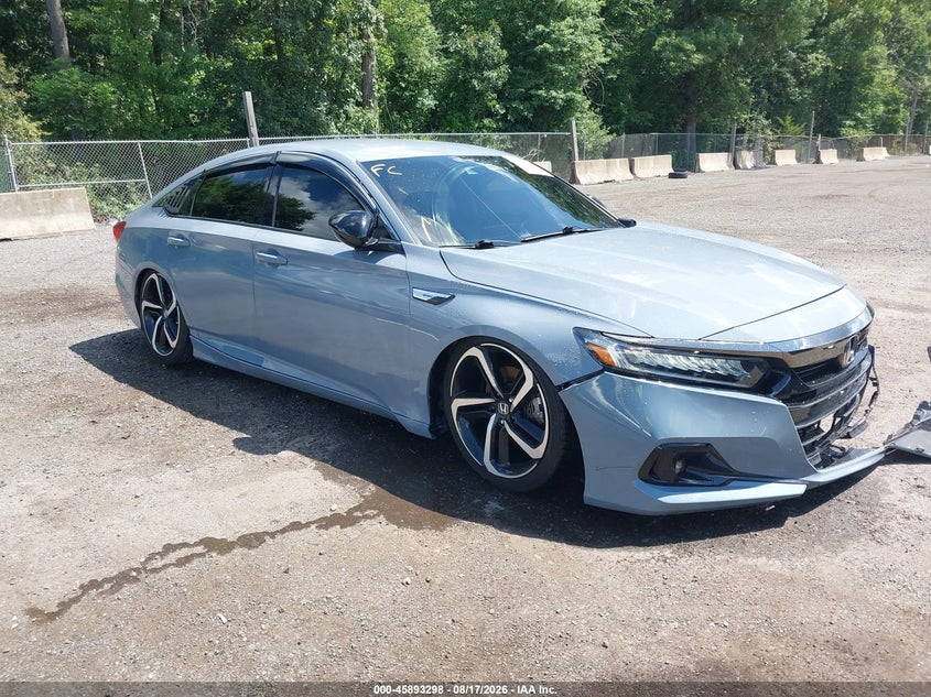 2021 Honda Accord VIN 1HGCV1F40MA114810 — IAAI salvage auction photo