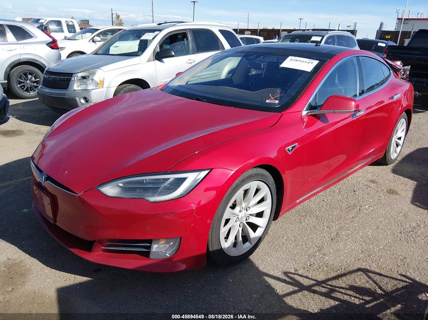 2016 Tesla Model s VIN 5YJSA1E20GF146268 IAAI salvage auction — REAR END, Salvage (Idaho), sold $3,850 on 2026-09-06 (photo 2)