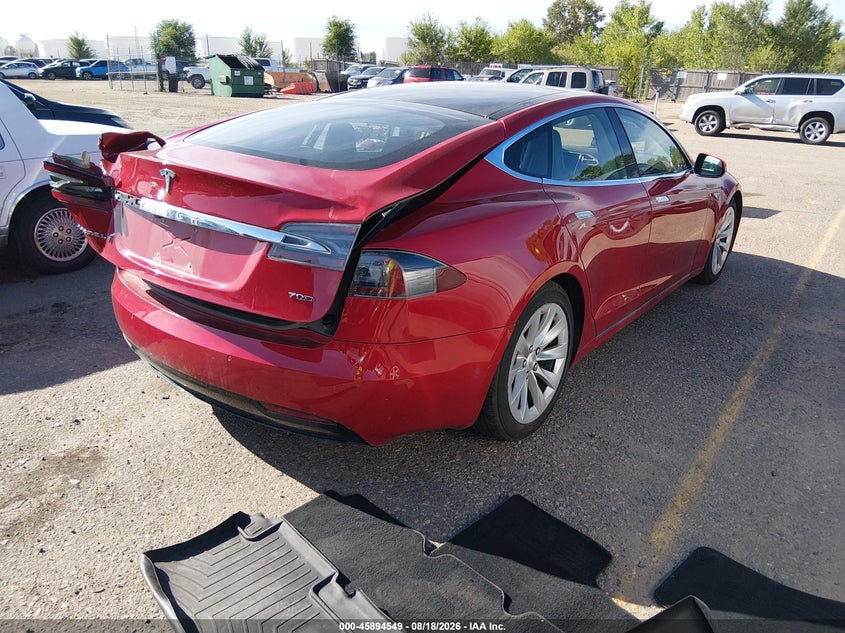 2016 Tesla Model s VIN 5YJSA1E20GF146268 IAAI salvage auction — REAR END, Salvage (Idaho), sold $3,850 on 2026-09-06 (photo 4)