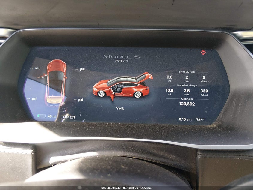 2016 Tesla Model s VIN 5YJSA1E20GF146268 IAAI salvage auction — REAR END, Salvage (Idaho), sold $3,850 on 2026-09-06 (photo 7)