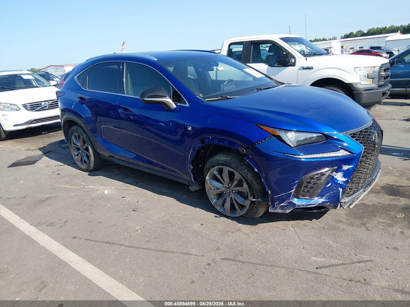 2021 Lexus Nx VIN JTJSARBZ6M2191792 — IAAI salvage auction photo