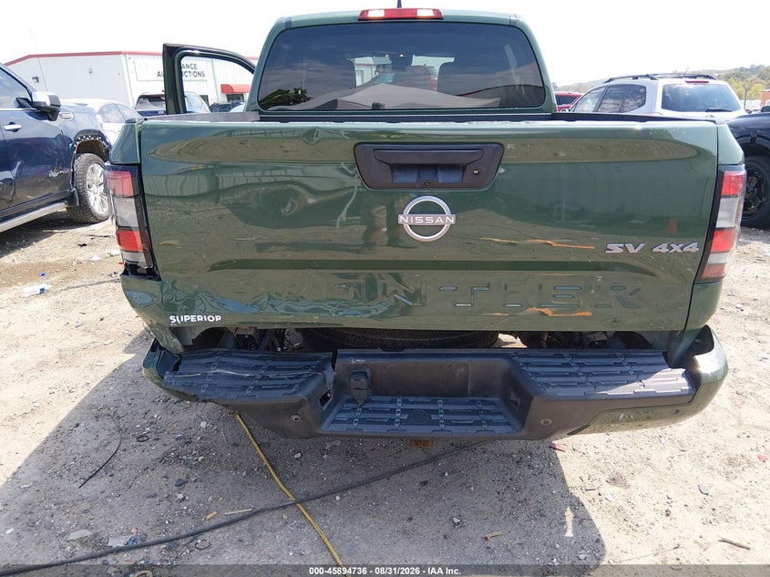 2023 Nissan Frontier VIN 1N6ED1EK8PN604903 IAAI salvage auction — REAR END, Wait Title, sold $13,300 on 2026-10-01 (photo 6)