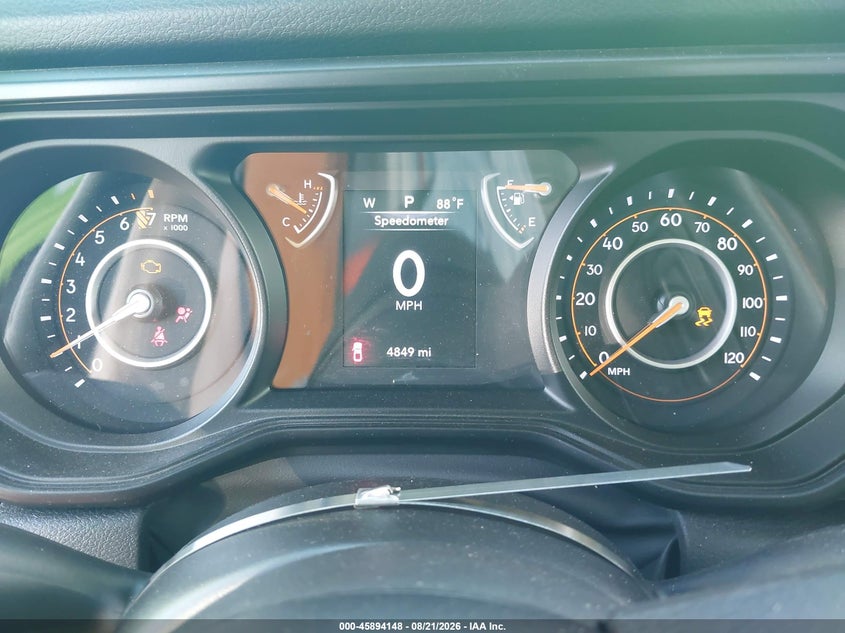 2025 Jeep Gladiator VIN 1C6PJTAG9SL543705 IAAI salvage auction — FRONT END, Wait Title, sold $16,100 on 2026-10-14 (photo 7)