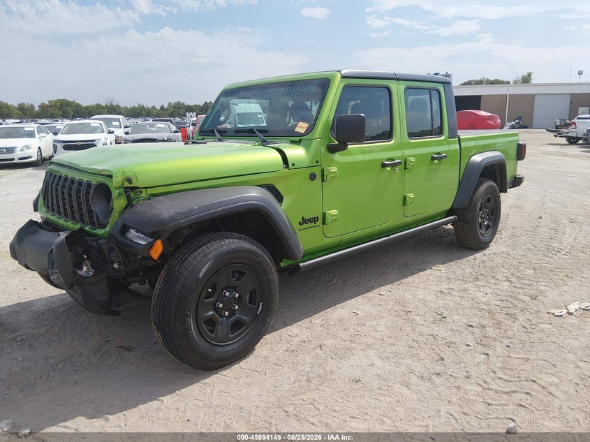 2025 Jeep Gladiator VIN 1C6PJTAG9SL543705 IAAI salvage auction — FRONT END, Wait Title, sold $16,100 on 2026-10-14 (photo 2)