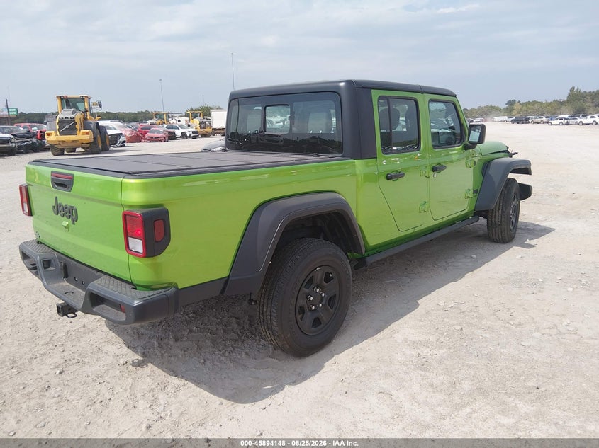2025 Jeep Gladiator VIN 1C6PJTAG9SL543705 IAAI salvage auction — FRONT END, Wait Title, sold $16,100 on 2026-10-14 (photo 4)