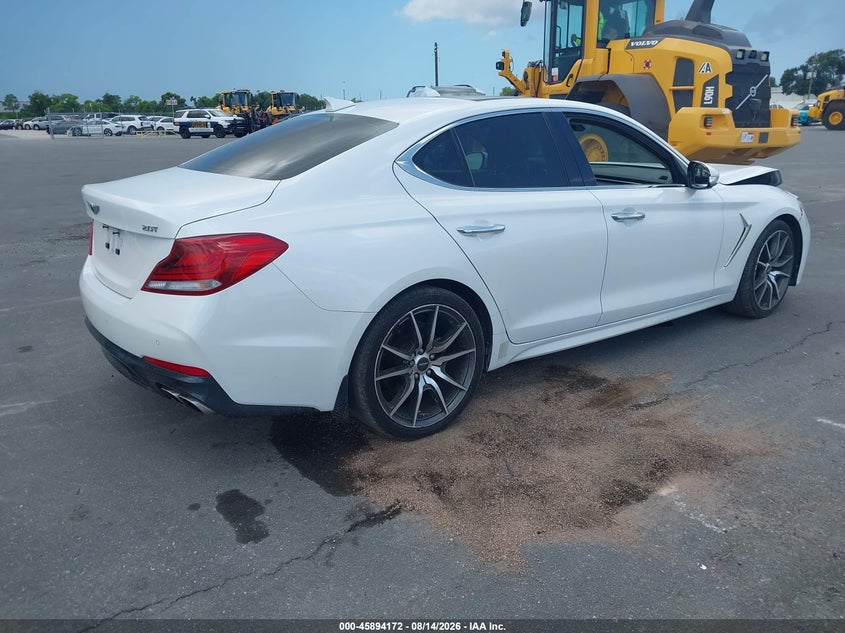 2020 Genesis G70 VIN KMTG44LA5LU050793 IAAI salvage auction — FRONT END, Salvage Title, sold $6,975 on 2026-09-12 (photo 4)